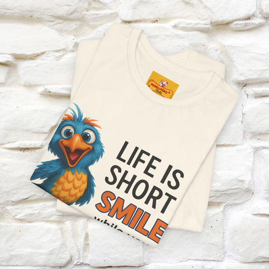 "Life Is Short Smile While ..." |Funny T-Shirt | Nunu&Miao Studio