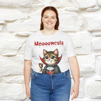 Meooowcula T-Shirt for Men & Women | 100% Cotton Spooky Cat Lover Tee