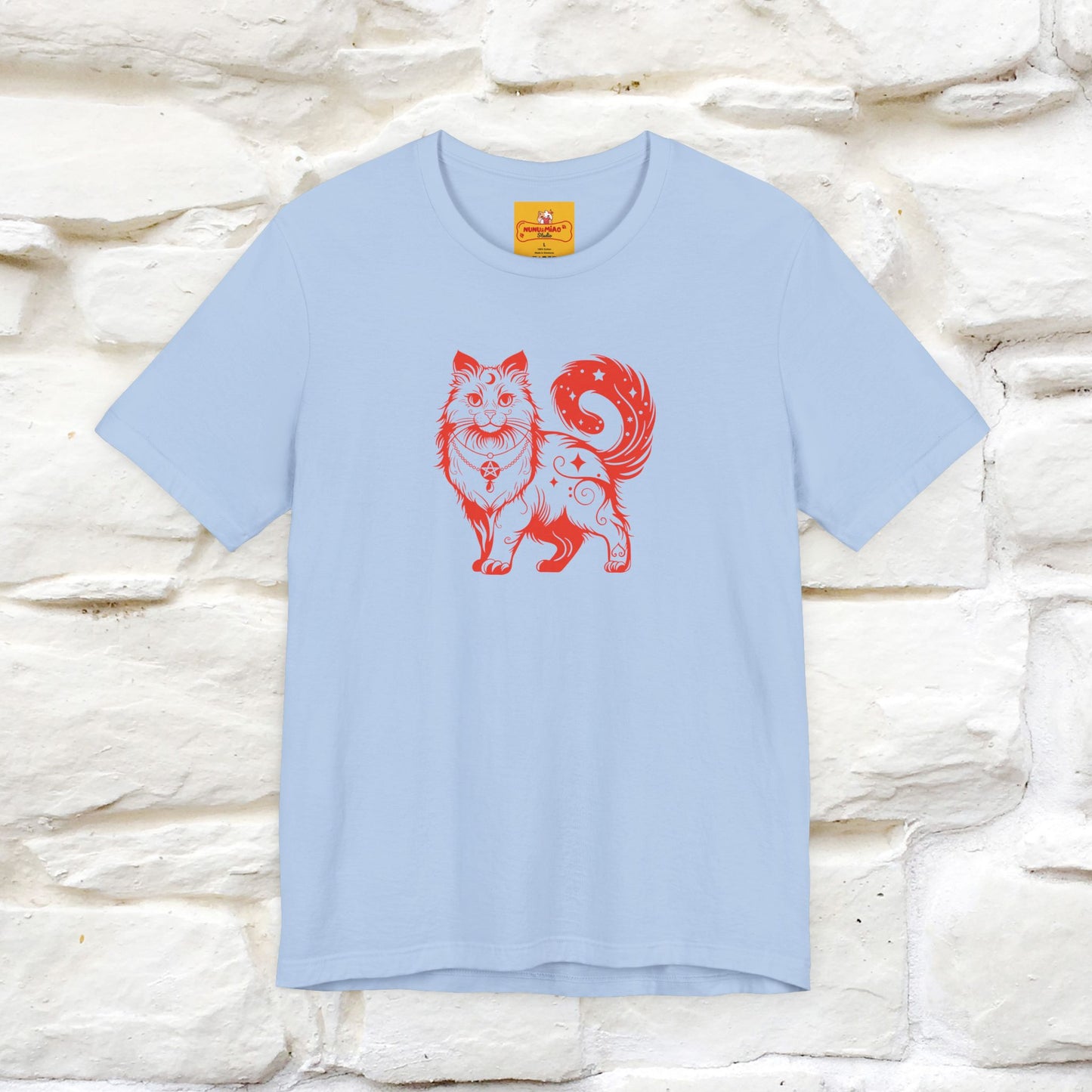 "The Third Eye'' Cat T-Shirt Front and Back Design | Nunu&Miao Studio