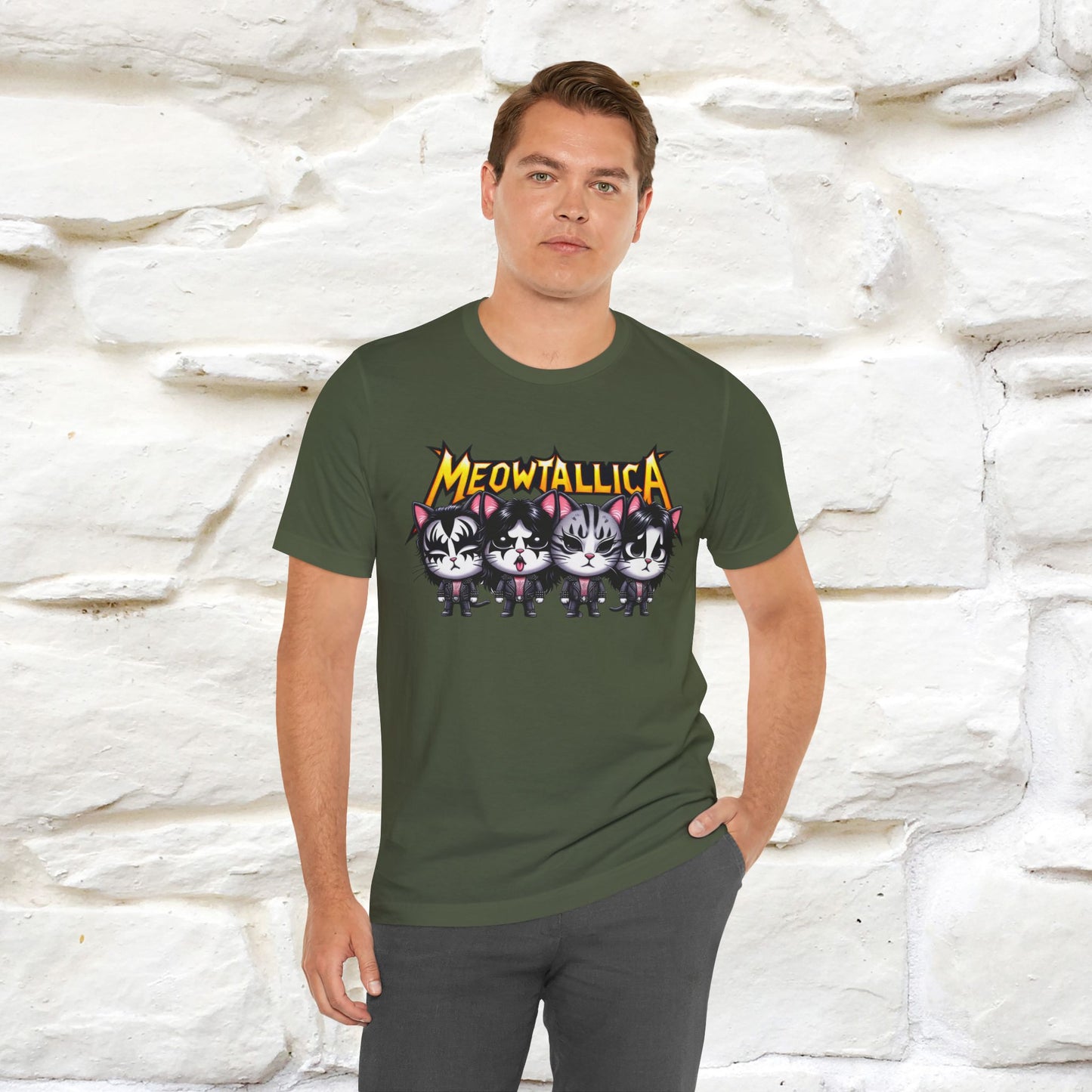 Meowtallica T-Shirt | Rock-Inspired Cat Tee| Nunu&Miao Studio - Nunu&Miao Studio