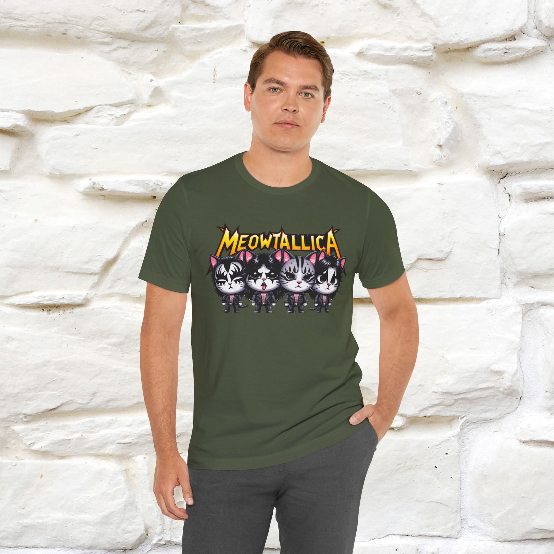 Meowtallica T-Shirt | Rock-Inspired Cat Tee| Nunu&Miao Studio - Nunu&Miao Studio