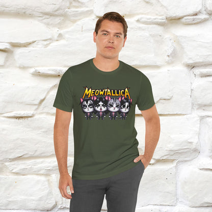 Meowtallica T-Shirt | Rock-Inspired Cat Tee| Nunu&Miao Studio - Nunu&Miao Studio