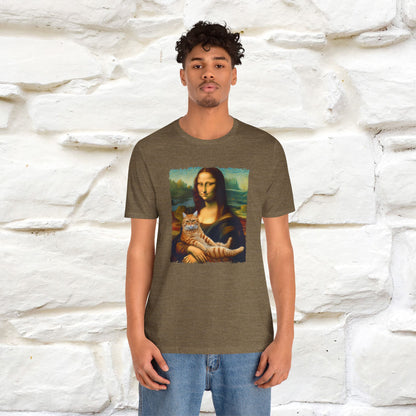 Mona Lisa’s Cat T-Shirt | Classic Art-Inspired Cat Tee for Men & Women | 100% Cotton