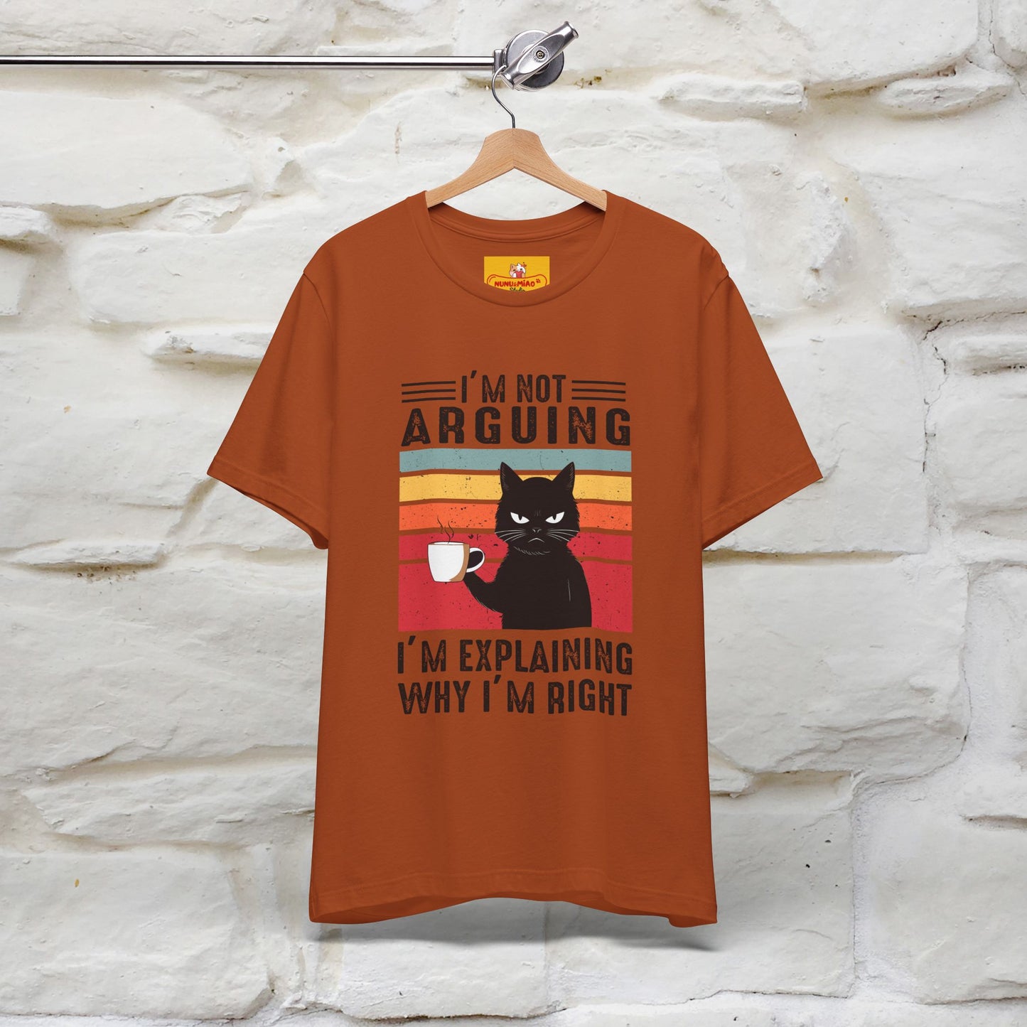 Non sto discutendo, sto spiegando perché ho ragione T-shirt con gatto per uomo e donna | 100% cotone* Maglietta divertente