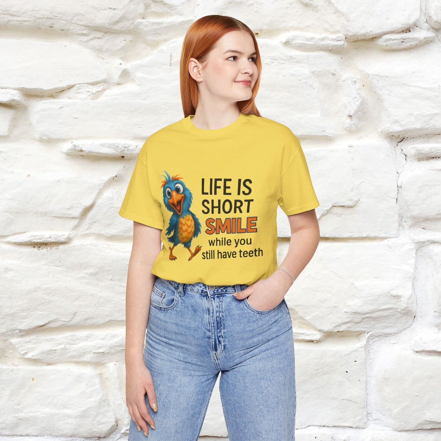 "Life Is Short Smile While ..." |Funny T-Shirt | Nunu&Miao Studio