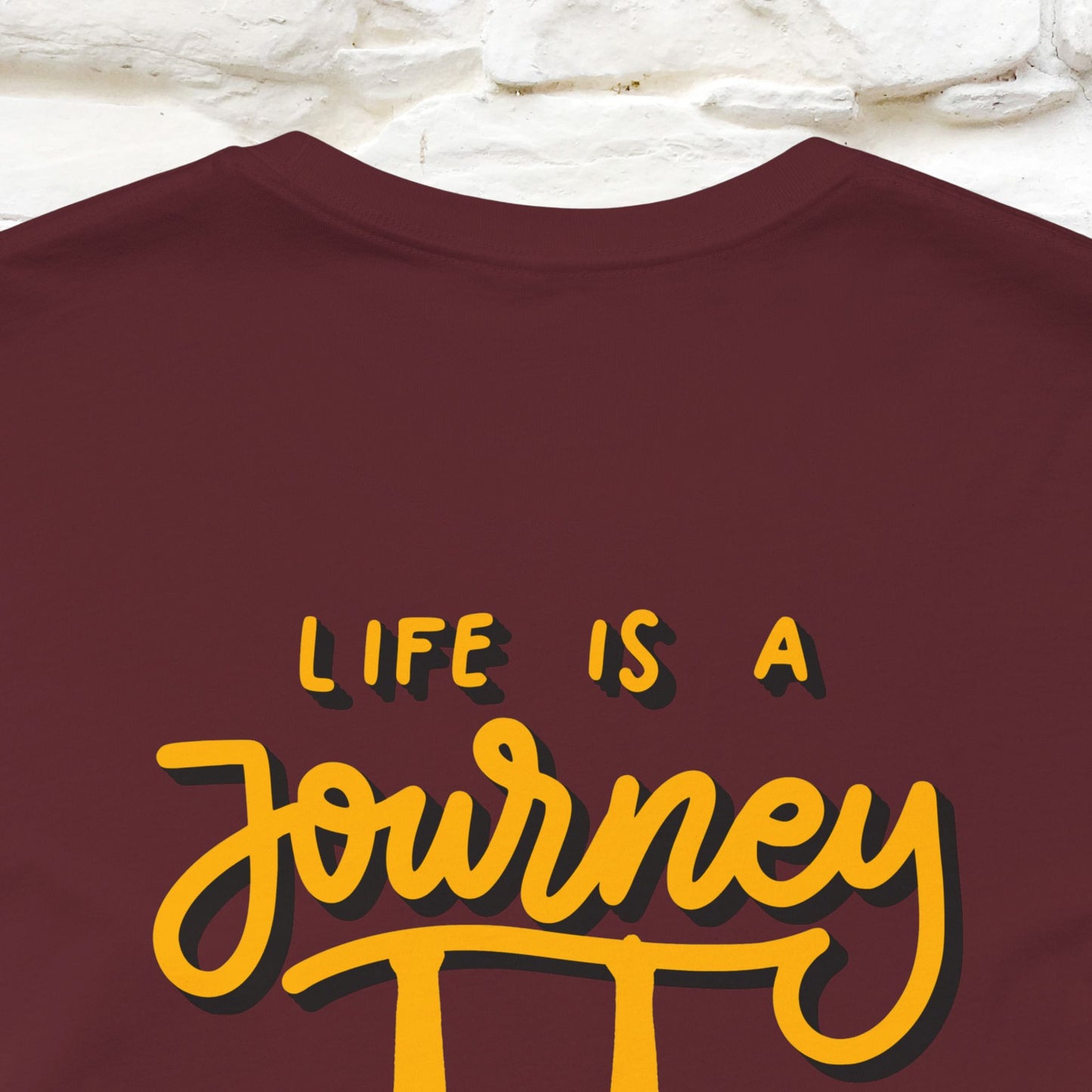 "Life Is A Journey'' Cat T-Shirt | Front & Back Design | Nunu&Miao Studio