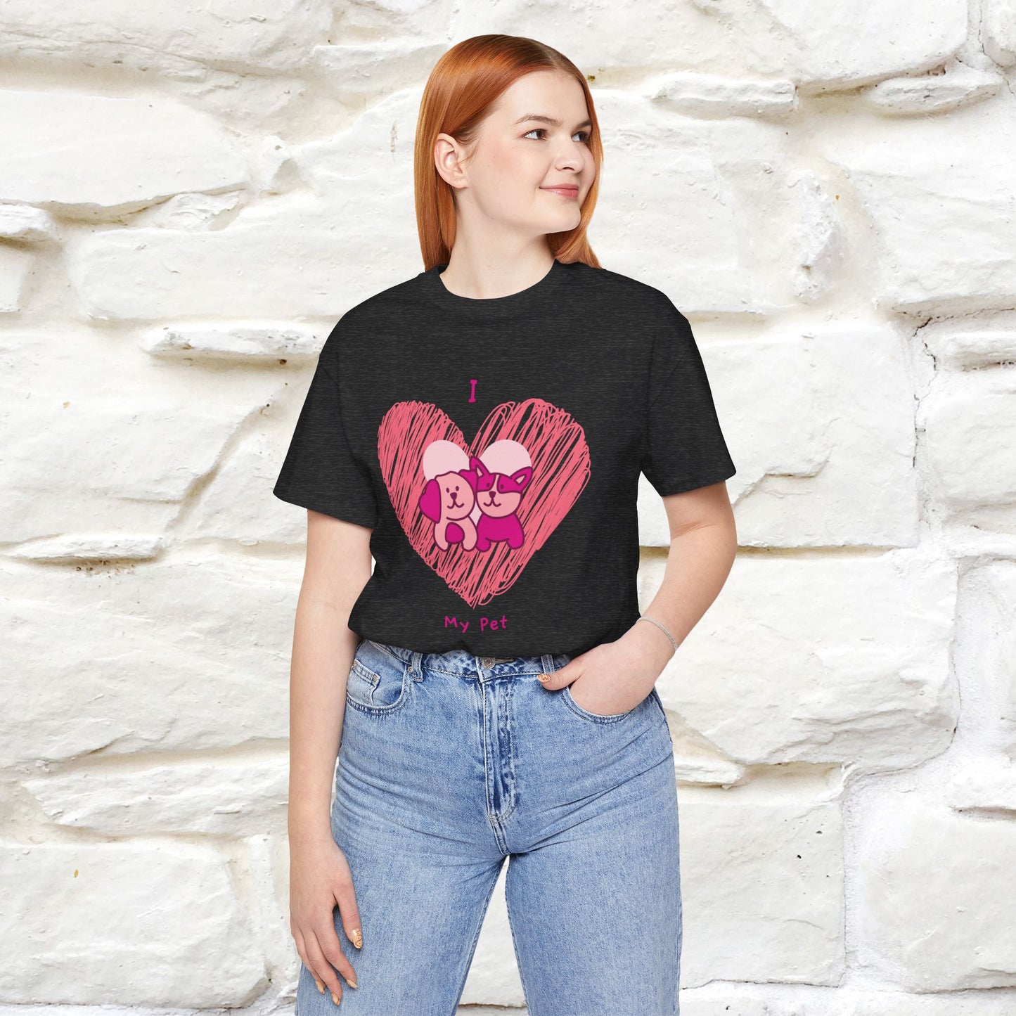 "I Love My Pet" Cat T-Shirt for Men & Women | 100% Cotton* | Celebrate Your Furry Friends