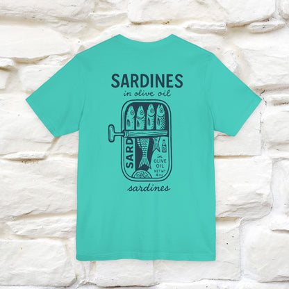 "Sardines In Olive Oil" Cute T-shirt | Front & Back Design|Nunu&Miao Studio