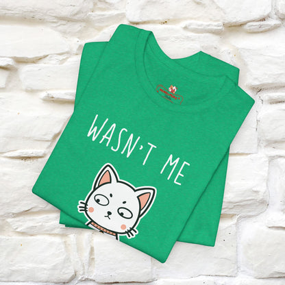 "Wasn't Me" Cat T-shirt for Men & Women | 100% Cotton* 🐾