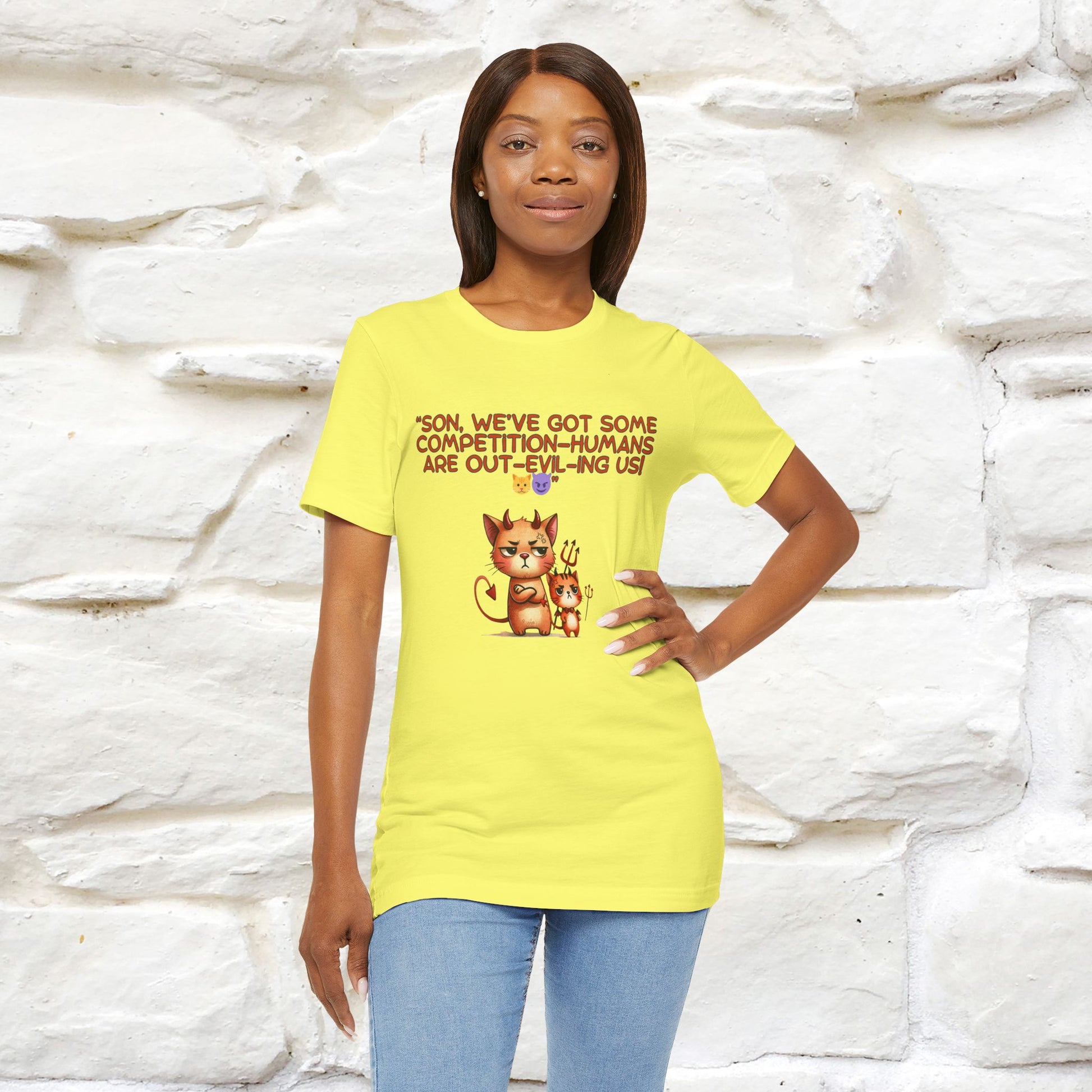 "Humans Are Out-Evil-Ing Us." Cat  T-shirt |Nunu&Miao Studio - Nunu&Miao Studio