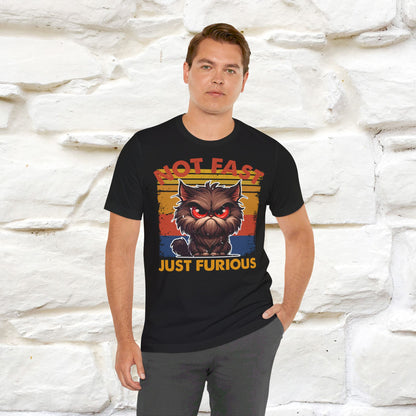 ''Not Fast Just Furious'' T-shirt for Man 100% Cotton* - Nunu&Miao Studio