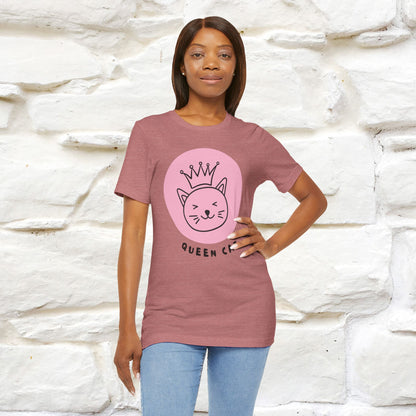 "Queen Cat" T-Shirt for Women | 100% Cotton* | Fierce Feline Fashion