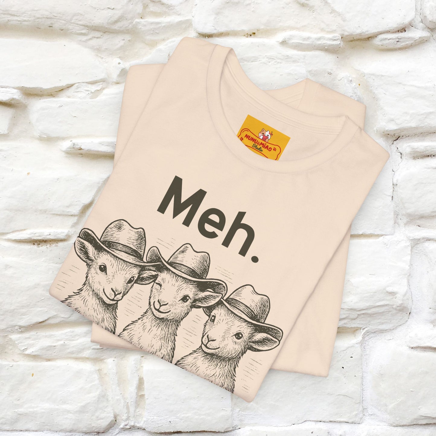 "Meh" Cute T-shirt |Nunu&Miao Studio - Nunu&Miao Studio