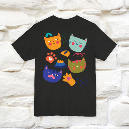 ''The Power Of Meow'' Cat T-Shirt Front and Back Design | Nunu&Miao Studio