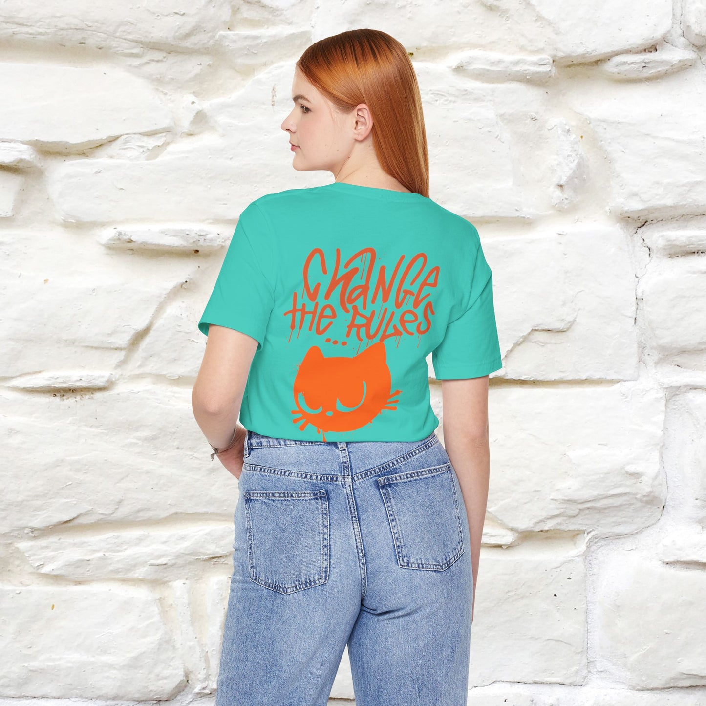 ''Change The Rules'' - Cat T-shirt -Nunu&Miao Studio