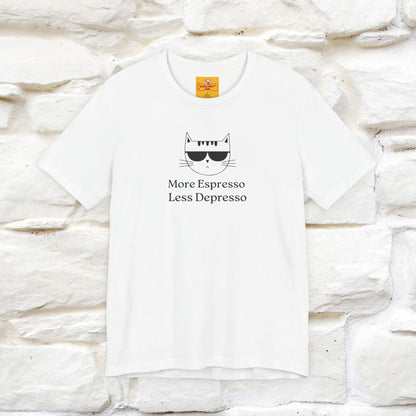 "More Espresso Less Depresso" |Cat T-Shirt | Nunu&Miao Studio