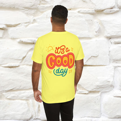 ""It's A Good Day" Cat T-Shirt| Front & Back Design | Nunu&Miao Studio