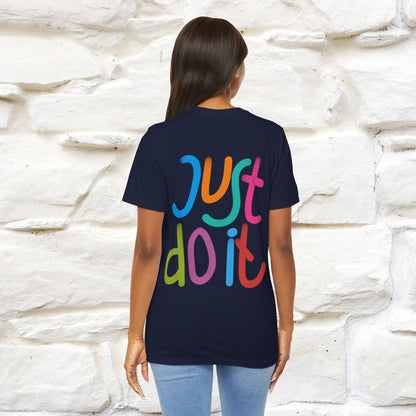 "Yes, Just Do It" Cat T-Shirt| Front & Back Design | Nunu&Miao Studio