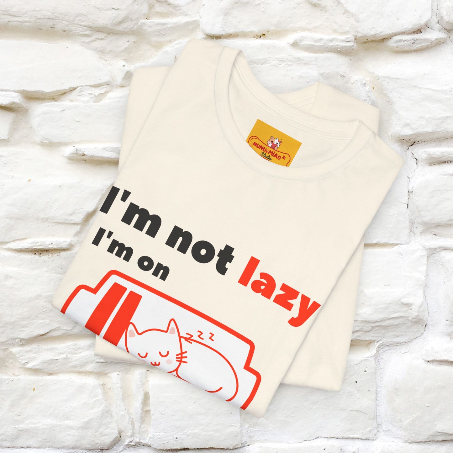 ''I am Not Lazy...'' Cat T-Shirt | Nunu&Miao Studio