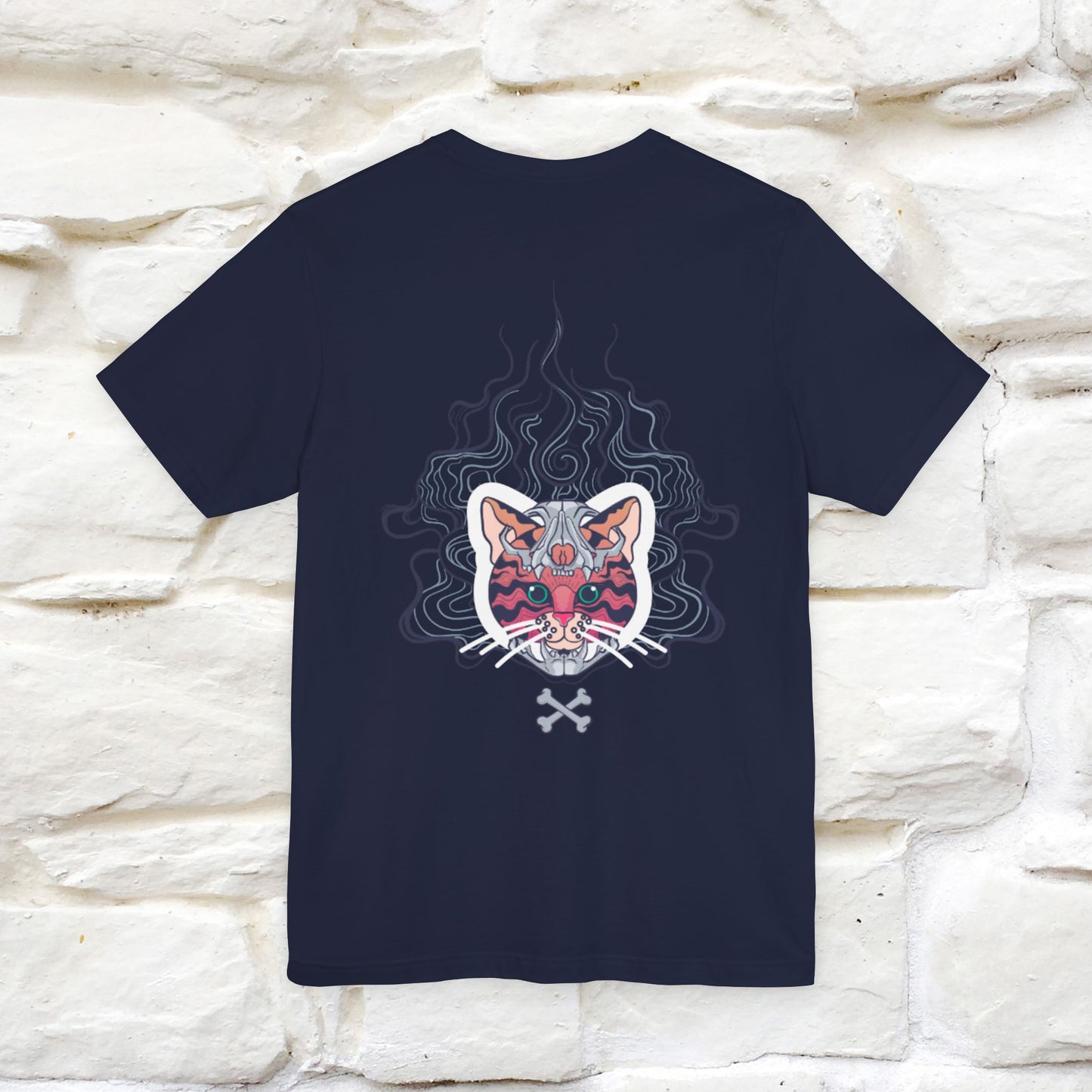 ''Air Fire Cat'' | Cat T-Shirt Front and Back Design | Nunu&Miao Studio