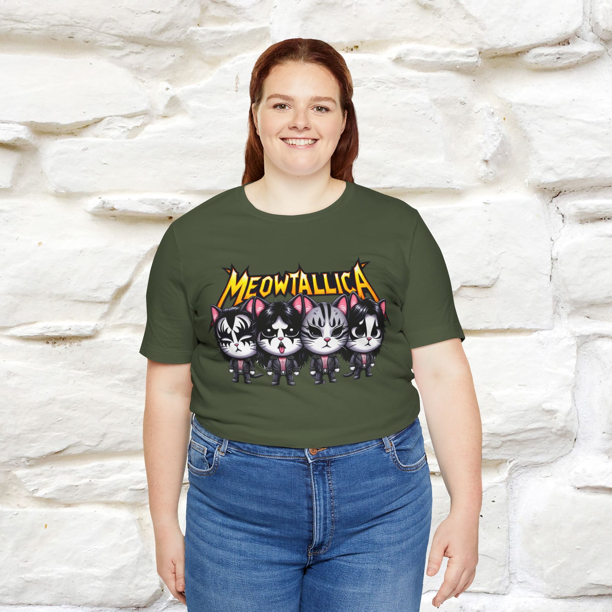 Meowtallica T-Shirt | Rock-Inspired Cat Tee| Nunu&Miao Studio - Nunu&Miao Studio