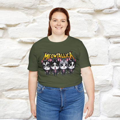 Meowtallica T-Shirt | Rock-Inspired Cat Tee| Nunu&Miao Studio - Nunu&Miao Studio