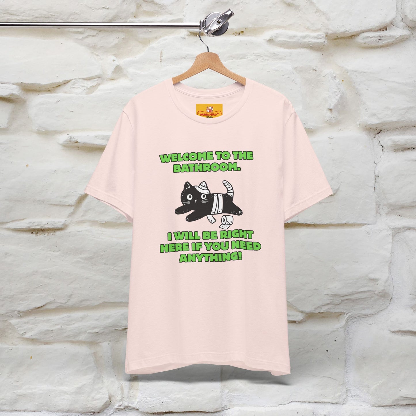 "Welcome To The Bathroom..."Funny  Cat T-shirt |Nunu&Miao Studio - Nunu&Miao Studio