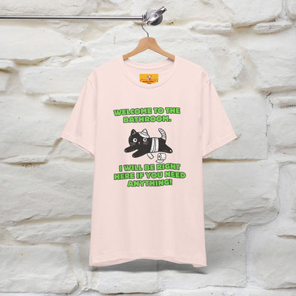 "Welcome To The Bathroom..."Funny  Cat T-shirt |Nunu&Miao Studio - Nunu&Miao Studio