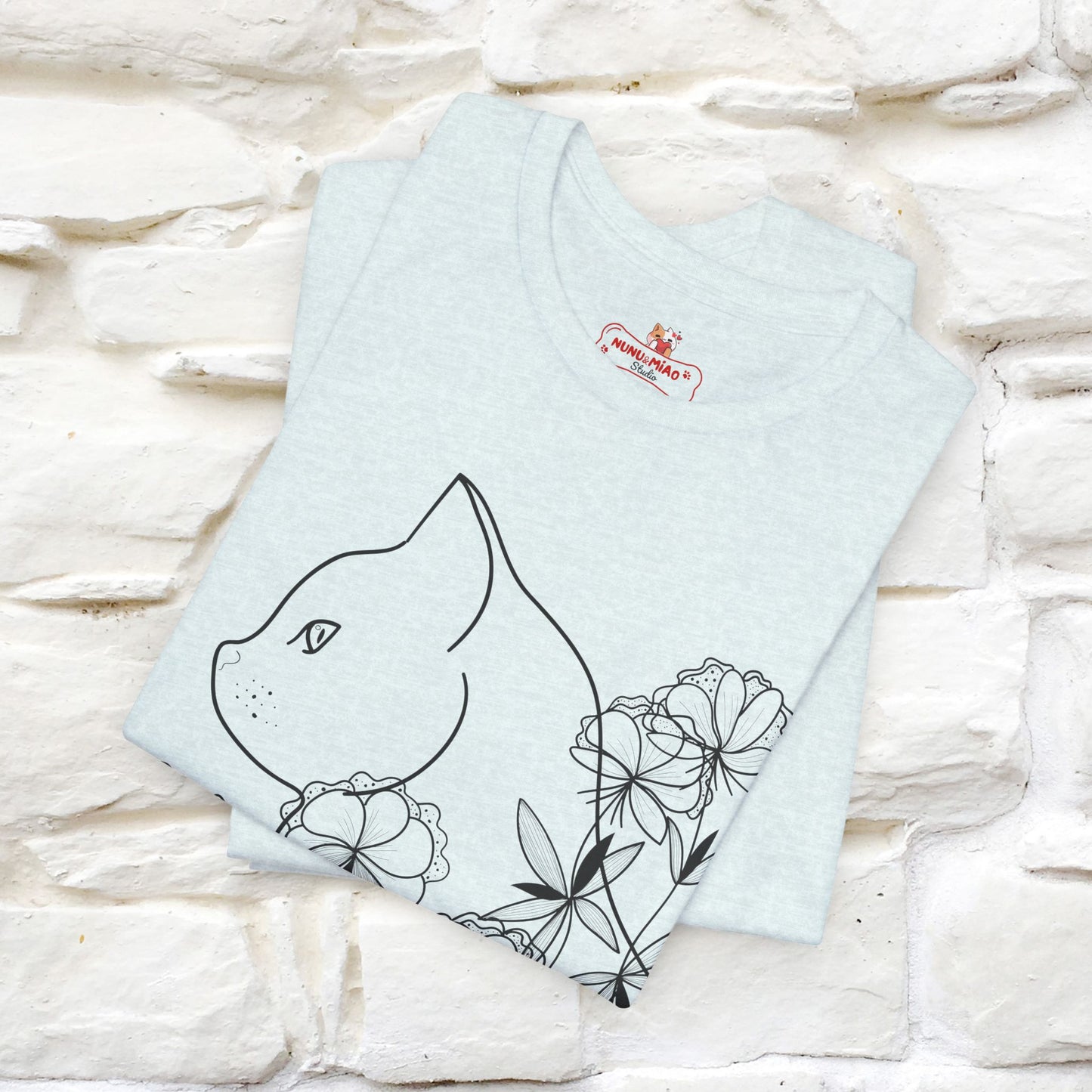 "Cat Flower !" Cat T-Shirt for Men & Women | 100% Cotton*