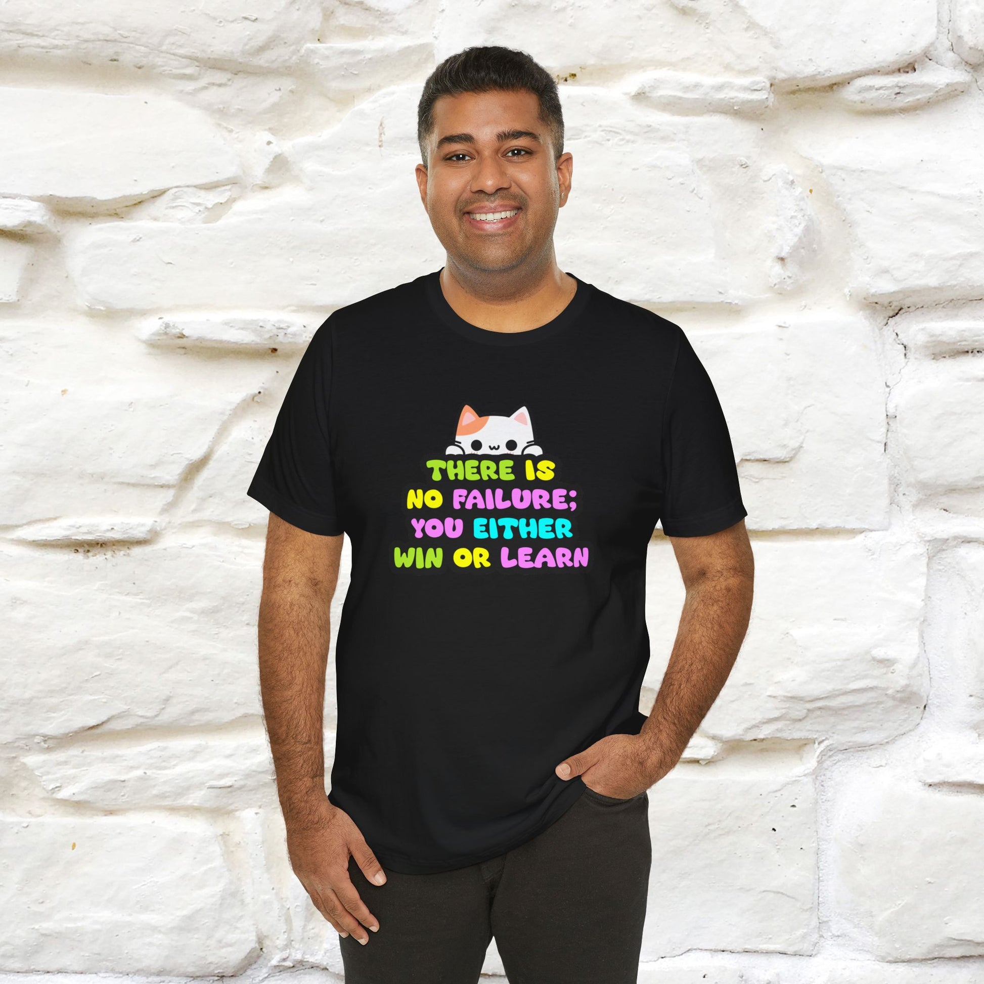 "There Is No Failure: You Either Win Or Learn" T-Shirt  | Nunu&Miao Studio - Nunu&Miao Studio