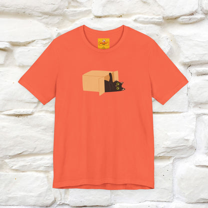 "Think Like There Is No Box" Cat T-Shirt| Front & Back Design | Nunu&Miao Studio