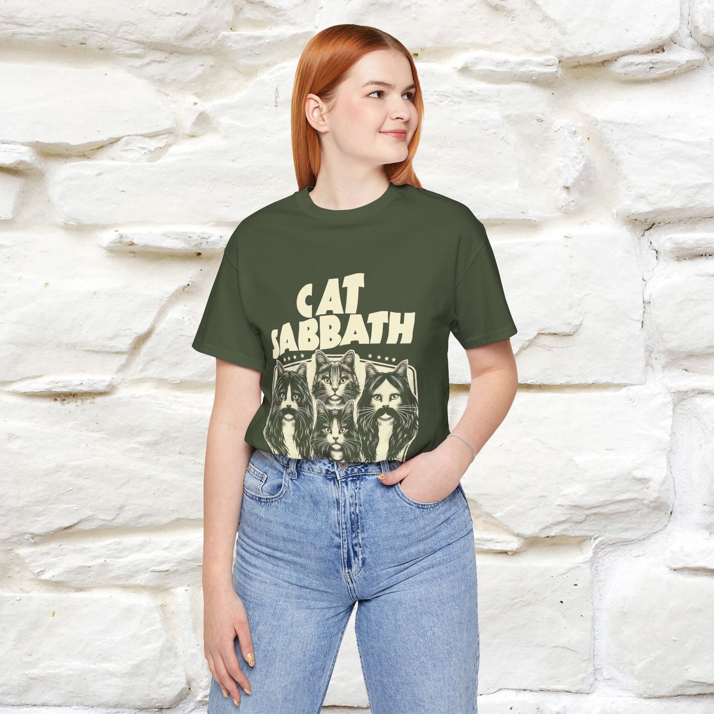 "Cat Sabbath" Cat T-shirt for Men & Women | 100% Cotton*| Feline-Inspired Tee