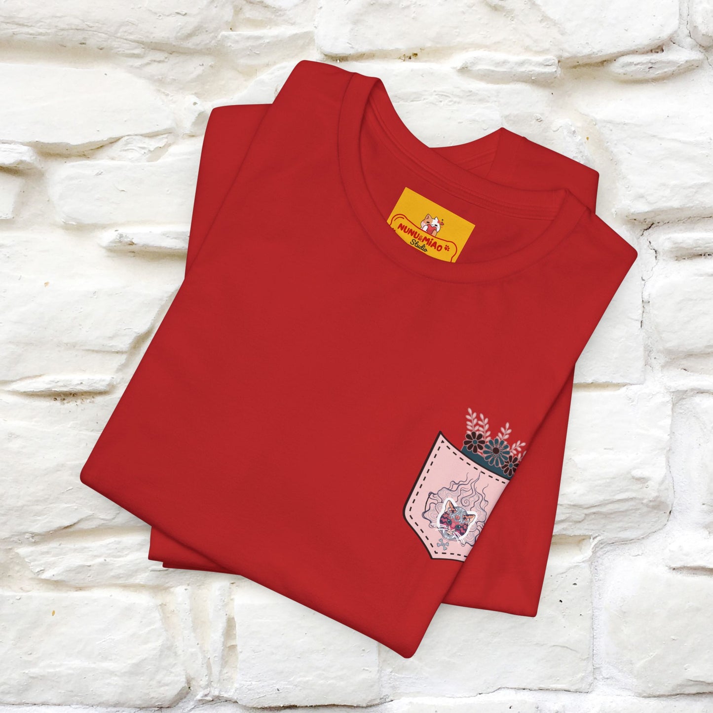 ''Air Fire Cat'' | Cat T-Shirt Front and Back Design | Nunu&Miao Studio