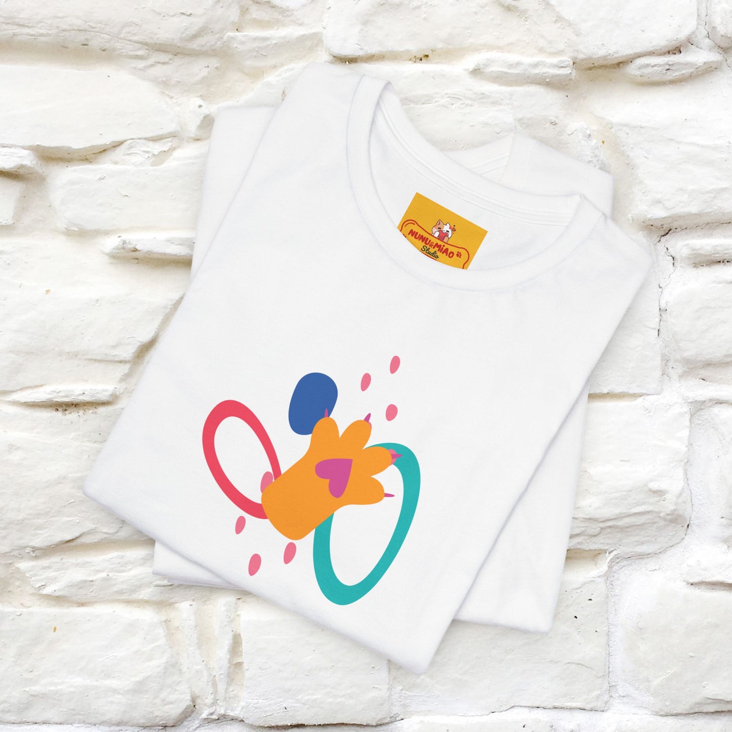''The Power Of Meow'' Cat T-Shirt Front and Back Design | Nunu&Miao Studio