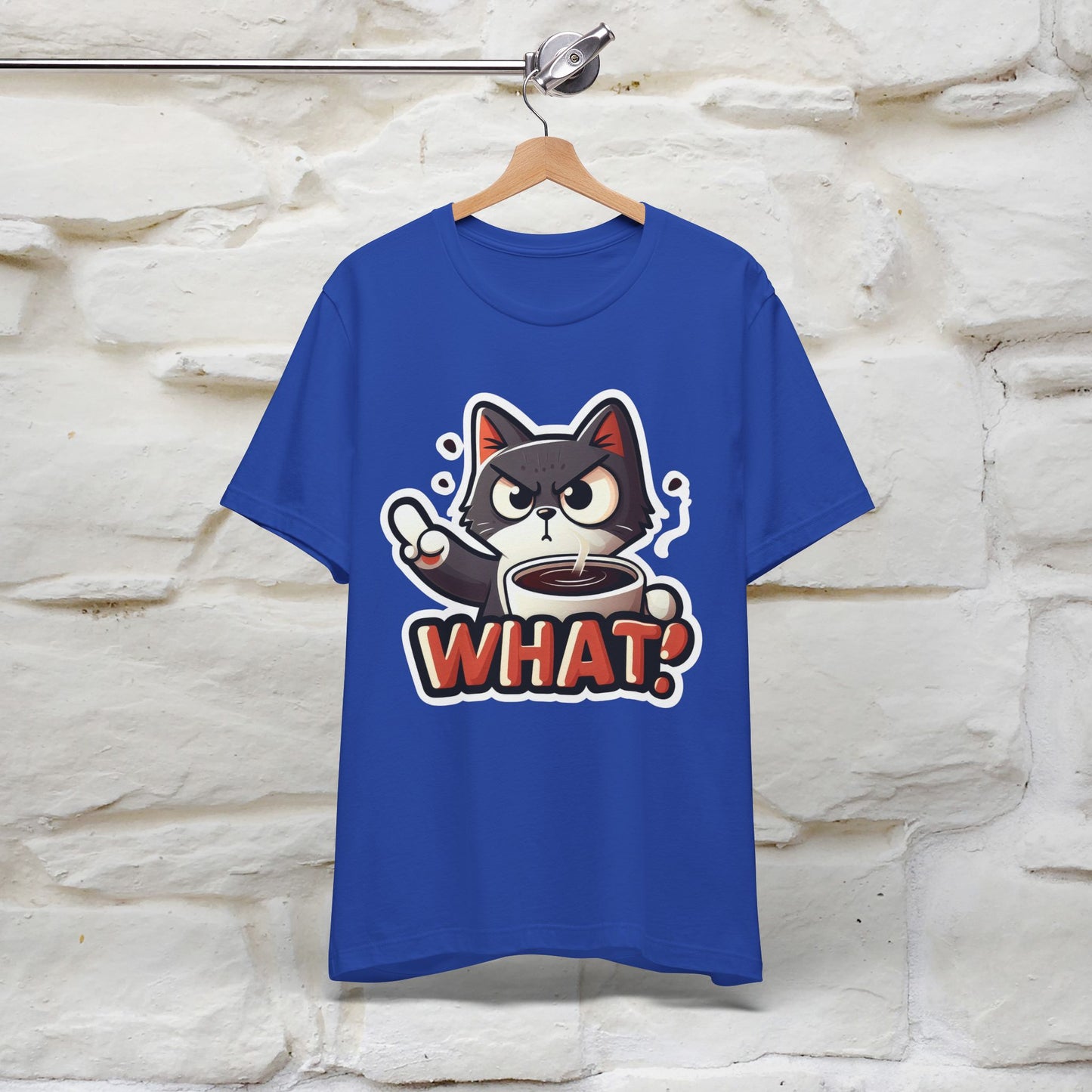 "What" Cat T-Shirt for Men & Women | 100% Cotton* | Cattitude Tee