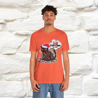 “Everything Is Fine..” | Cat T-Shirt | Nunu&Miao Studio