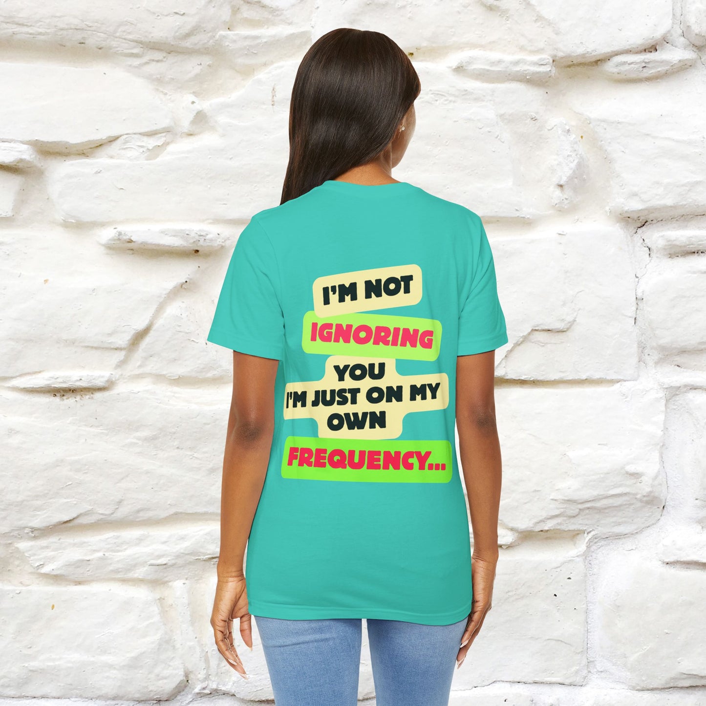 "I'm Not Ignoring You. I'm Just  .. " Cat T-Shirt | Front & Back Design | Nunu&Miao Studio