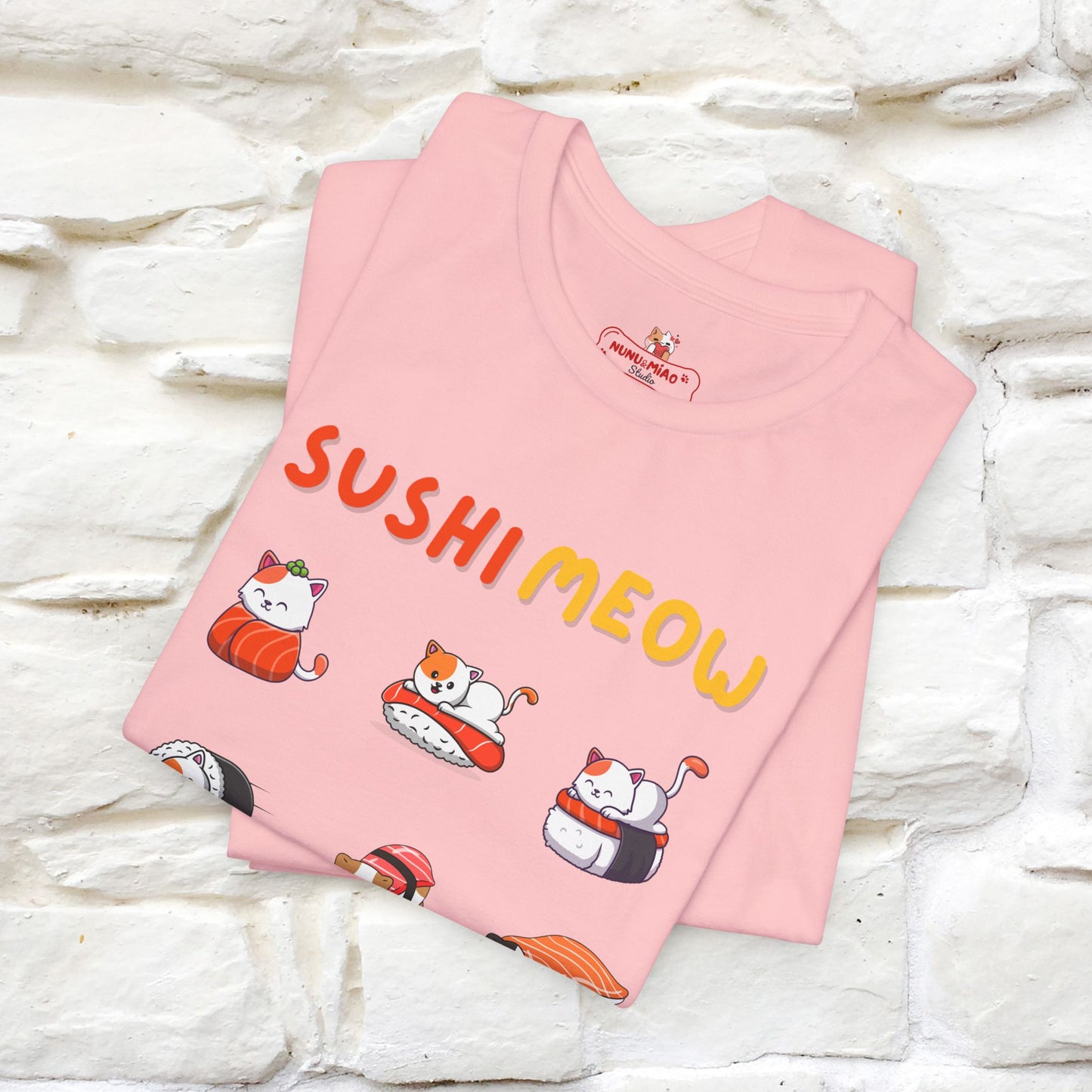 "Sushi Meow" Cat T-shirt for Men & Women | 100% Cotton*