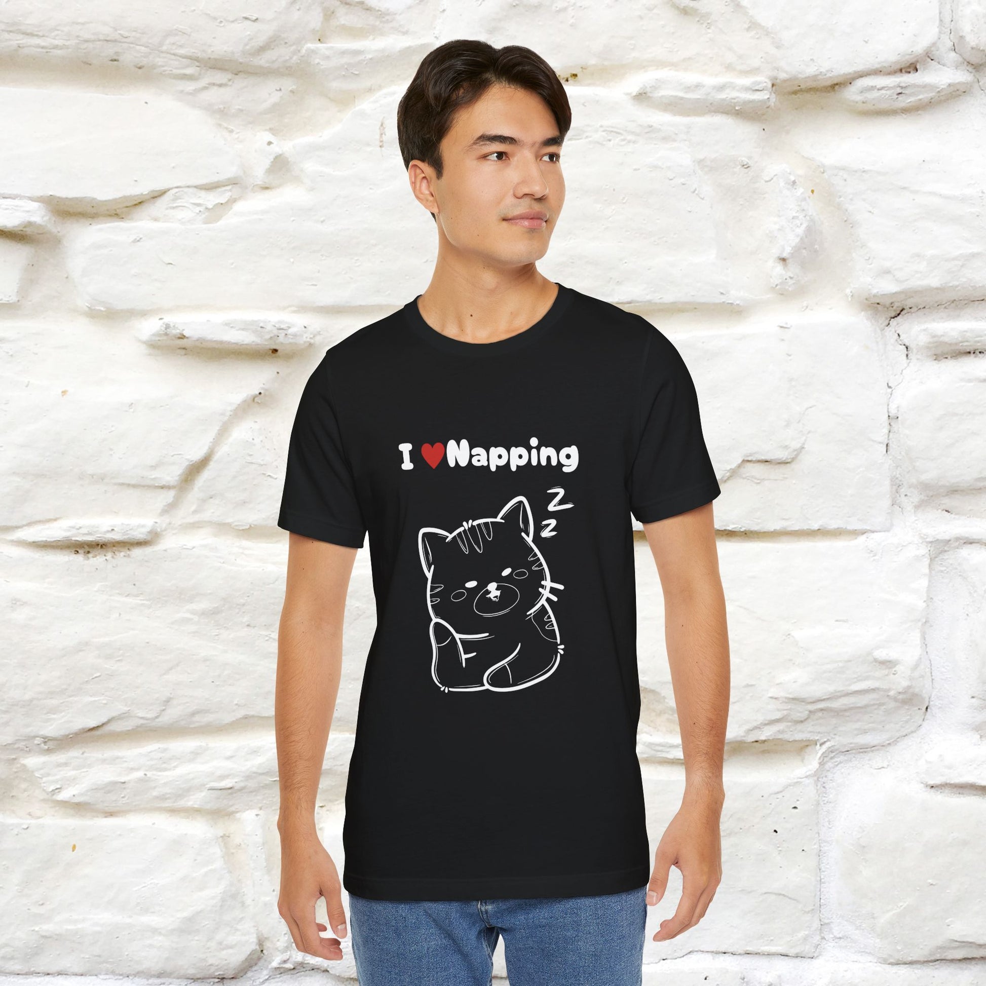"I Love Napping" Cat T-Shirt | Nunu&Miao Studio - Nunu&Miao Studio