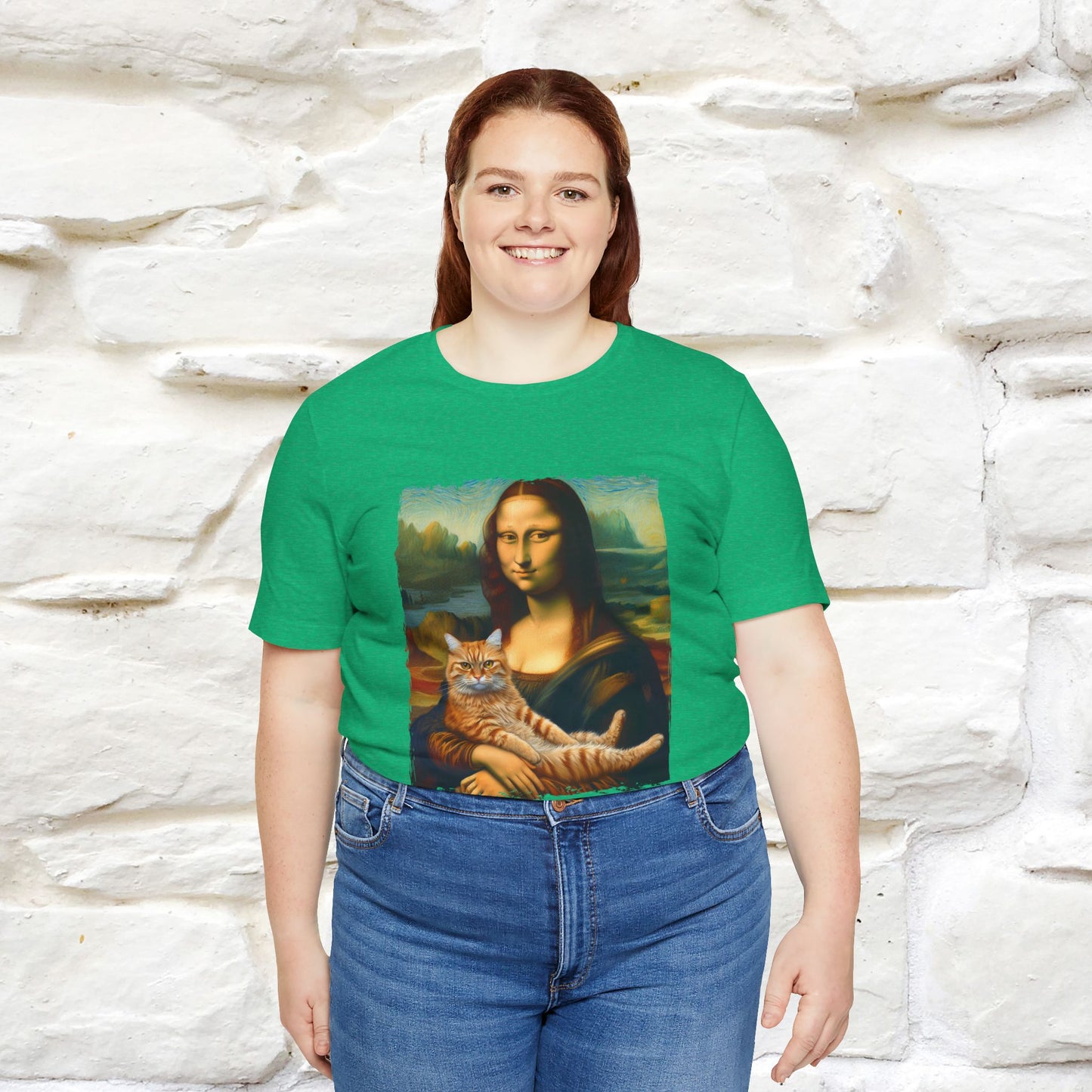 Mona Lisa’s Cat T-Shirt | Classic Art-Inspired Cat Tee for Men & Women | 100% Cotton*