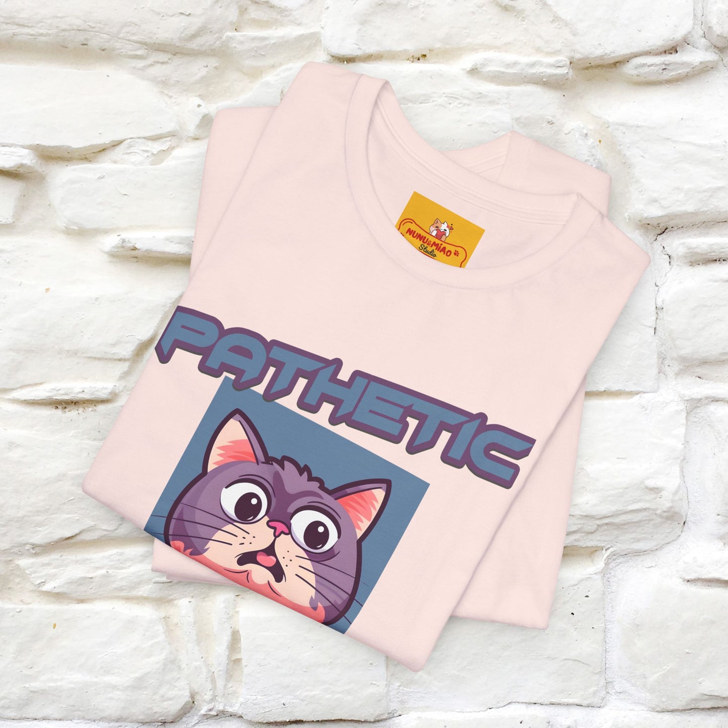 ''Pathetic Human'' | Funny Cat T-Shirt | Nunu&Miao Studio
