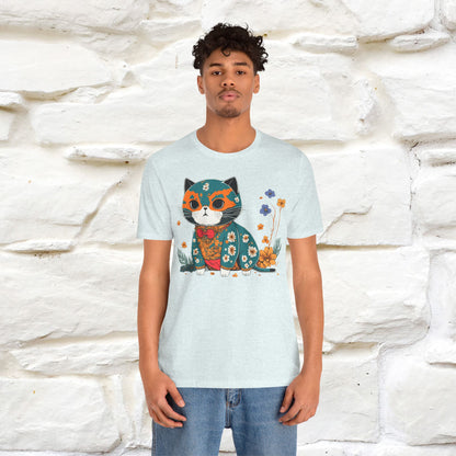 Zen Garden Cat: Japanese-Inspired T-Shirt for Men & Women | 100% Cotton*