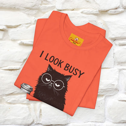 "I Look Busy But I'm Just Overwhelmed" |Cat T-Shirt | Nunu&Miao Studio
