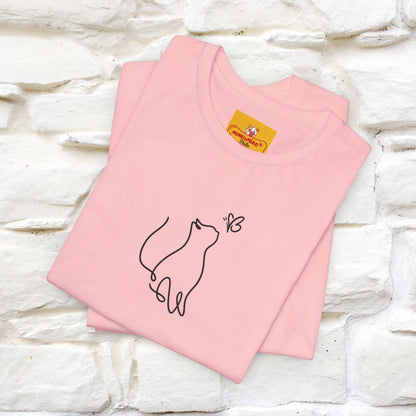 "Let Your Dreams Blossom'' Cat T-Shirt Front and Back Design | Nunu&Miao Studio