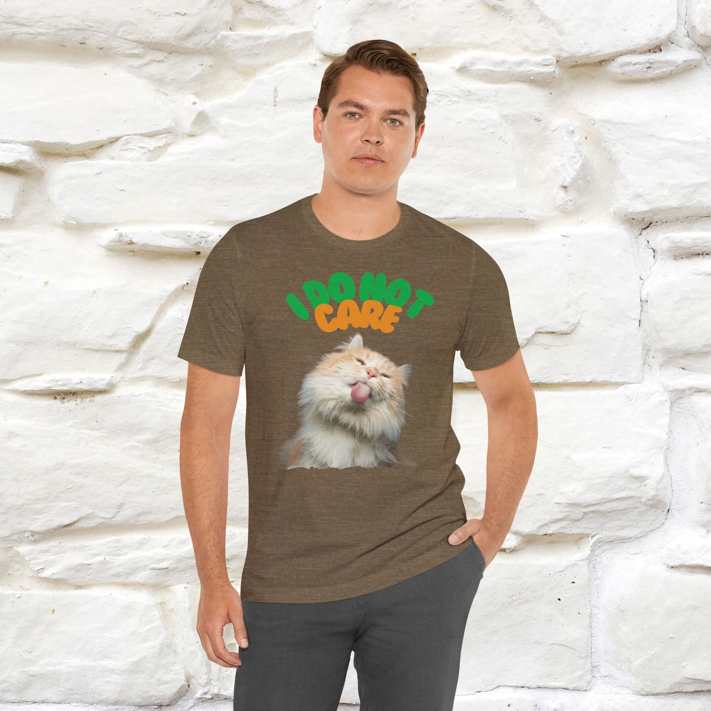 ''I Do Not Care''  Cat T-shirt for Men and Women  100% Cotton*