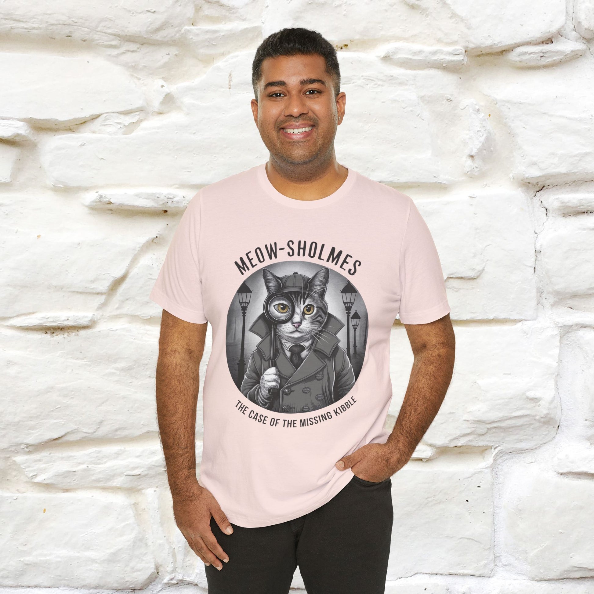 ''Meow-Sholmes: The Case of the Missing Kibble'' | Detective Cat Tee | Nunu&Miao Studio - Nunu&Miao Studio