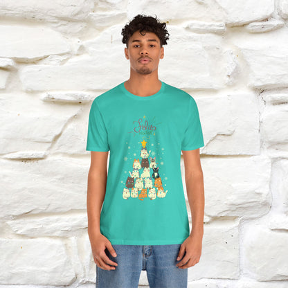 "Feliz Natal" Cat T-shirt|Nunu&Miao Studio - Nunu&Miao Studio