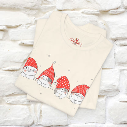 Christmas Cute Cats T-shirt for Men & Women | 100% Cotton* 🐾