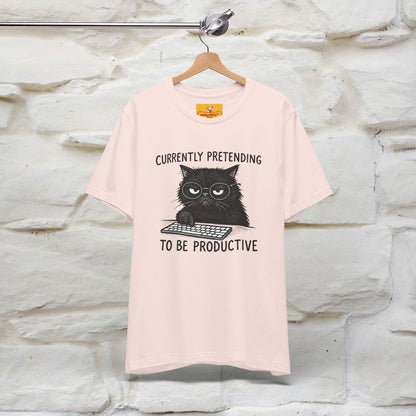 "Currently Pretending To Be Productive" |Cat T-Shirt | Nunu&Miao Studio