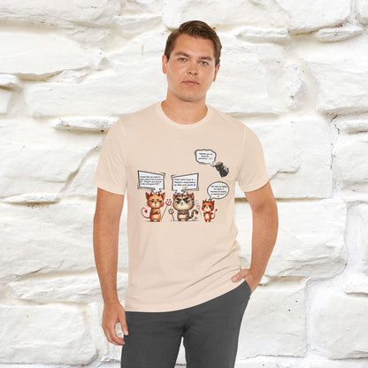 "Humans Are Way Ahead In The Evil Game! 😈😼" Cat  T-shirt |Nunu&Miao Studio - Nunu&Miao Studio